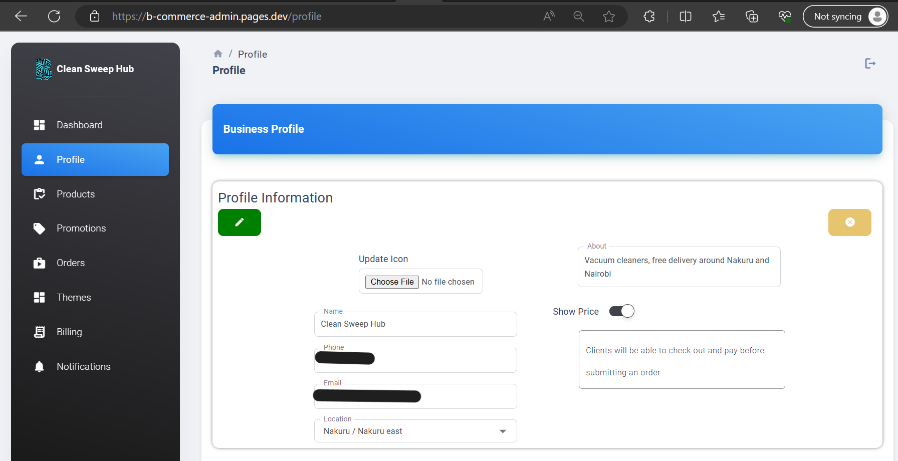 Profile Information Profile Information